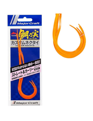 Major Craft Tainomi Straight & Curly #1 Orannge (Gold Lame)