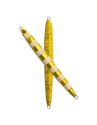 Palms Slow Blatt L Jig 199mm 230g Cor: MG-547 (Zebra Gold)