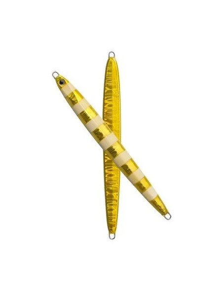 Palms Slow Blatt L Jig 199mm 230g Cor: MG-547 (Zebra Gold)