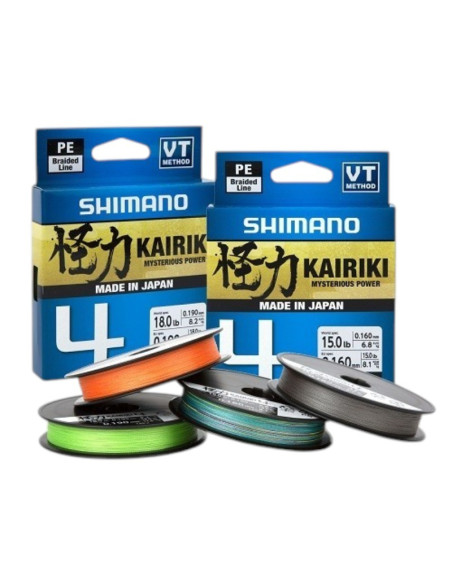Línea Shimano Kairiki 4 – 0.06mm 300m Mantis Green