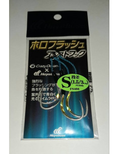 Anzóis Hayabusa Holográficos Flash Assist Hook Montado S