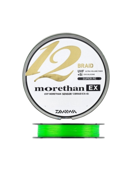 Daiwa Morethan EX 12 Braid 0.10mm 135m Lime Green