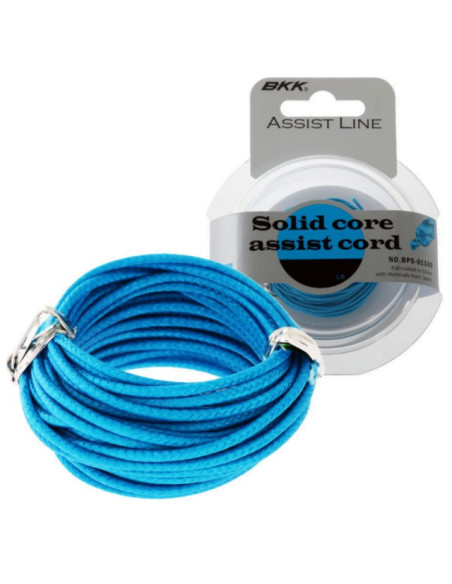 BKK Solid Core Assist Cord Blue 50Lb 5m