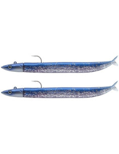 Double Combo Fiiish Crazy Sandeel 150mm 20g cor:Blue Strike